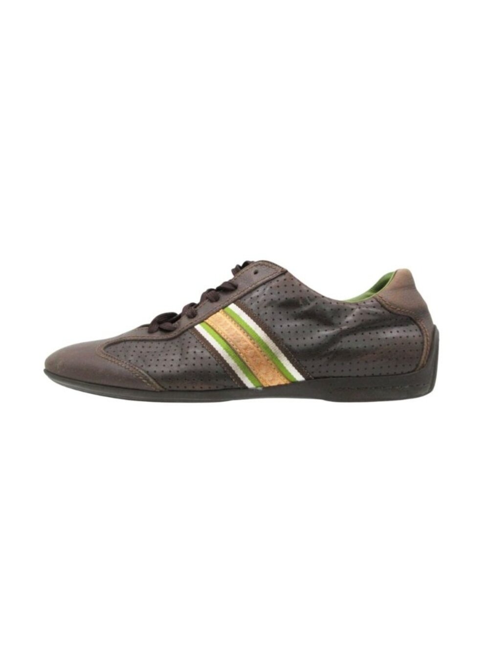 Louis Vuitton Sneakers Perforated Leather Low Cut Driving Shoes LV Logo Line